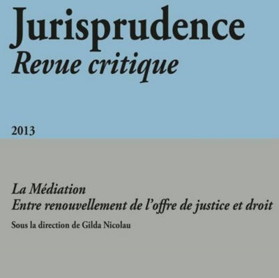 Jurisprudence - Revue Critique 2013