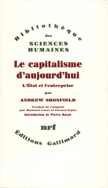 Le capitalisme d'aujourd'hui