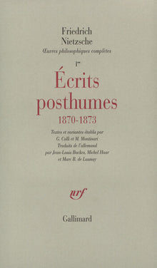 Écrits posthumes