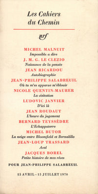Avril - juillet 1970