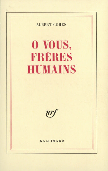 Ô vous, frères humains