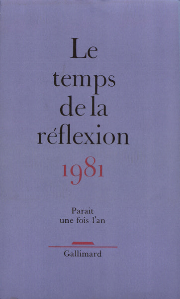 Le temps de la réflexion