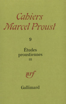Études proustiennes