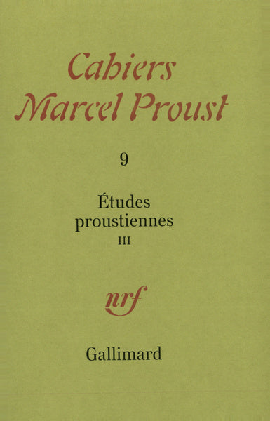 Études proustiennes
