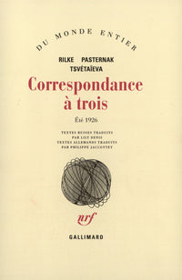 Correspondance à trois été 1926