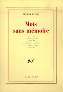 Mots sans mémoire