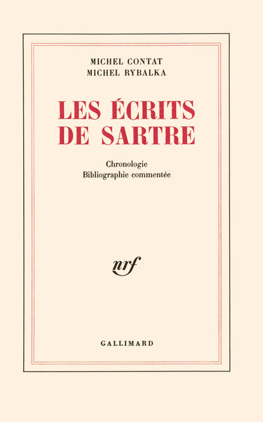 Les écrits de Sartre