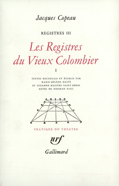Les registres du Vieux Colombier