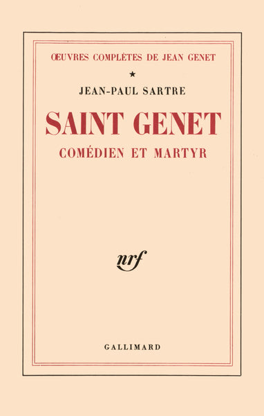 Saint Genet, comédien et martyr