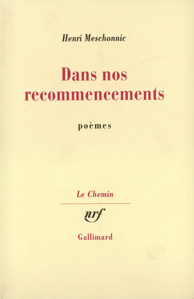 Dans nos recommencements