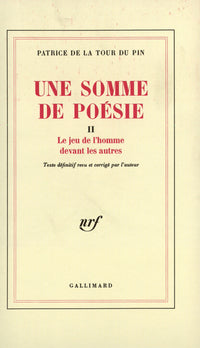 une somme de poésie