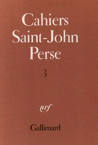 Cahiers Saint-John Perse