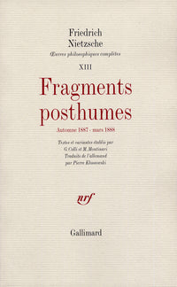 Fragments posthumes