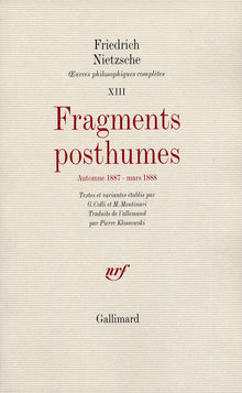 Fragments posthumes