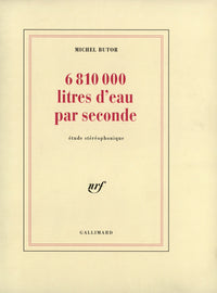 6 810 000 litres d'eau par seconde