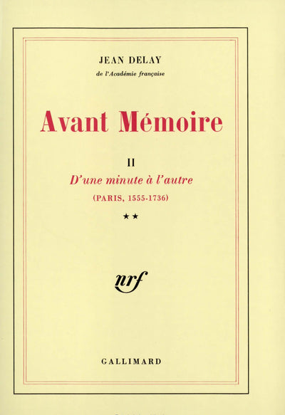 Avant Mémoire