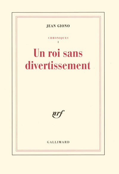 Un roi sans divertissement