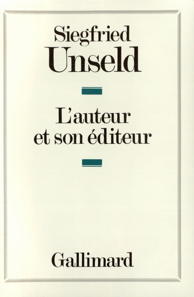 L'auteur et son éditeur