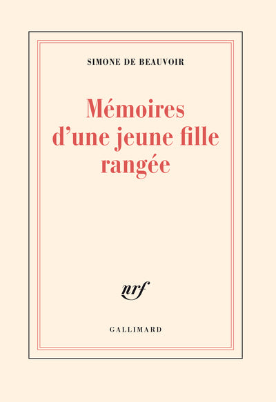 Mémoires d'une jeune fille rangée
