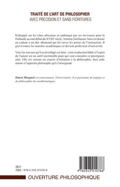 Traité de l'art de philosopher avec précision et sans fioritures