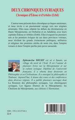 Deux chroniques syriaques