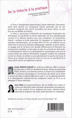 De la théorie à la pratique: Enseignement-apprentissage à l'école maternelle