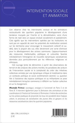 Intervention sociale et animation