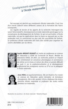 Enseignement-apprentissage à l'école maternelle