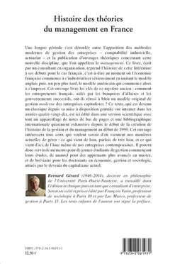 Histoire des théories du management en France