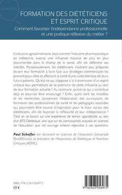 Formation des diététiciens et esprit critique