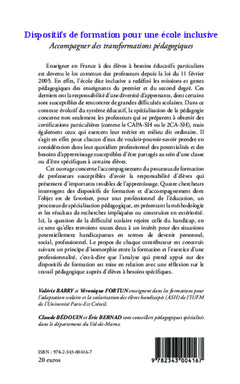 Dispositifs de formation pour une école inclusive