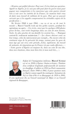 J'ai mal à l'Algérie de mes vingt ans: Carnets d'un appelé 1960-1961