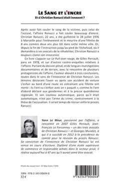 Le sang et l'encre. Et si Christian Ranucci était innocent ?