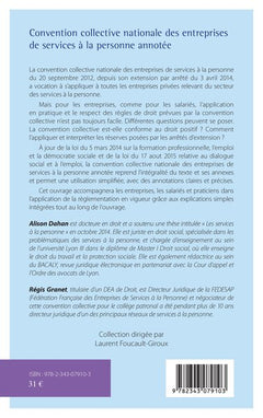 Convention collective nationale des entreprises de services à la personne annotée