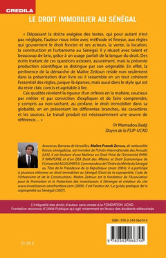 Le droit immobilier au Sénégal - foncier, vente, location, urbanisme, construction