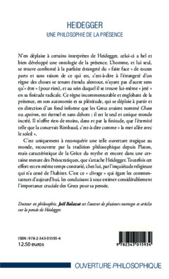 Heidegger: Une philosophie de la présence