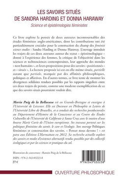 Les savoirs situés de Sandra Harding et Donna Haraway