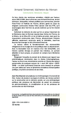 Armand Simonnot, bûcheron du Morvan