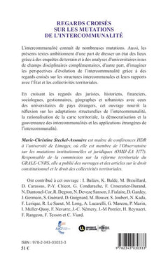 Regards croisés sur les mutations de l'intercommunalité