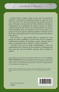 Un village de la basse-Provence durancienne : Sénas (1600-1960)