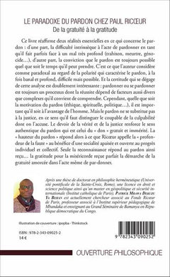 Le Paradoxe du pardon chez Paul Ricoeur