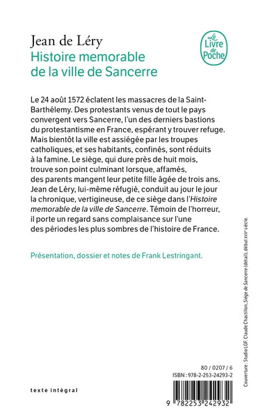Histoire mémorable de la ville de Sancerre