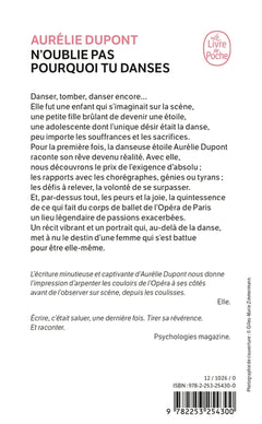 N'oublie pas pourquoi tu danses
