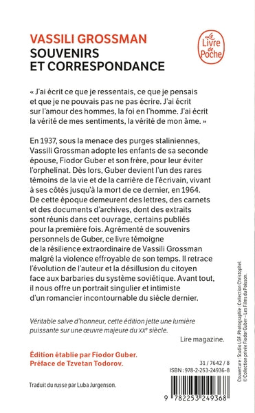 Souvenirs et correspondance