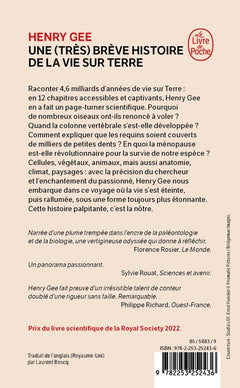 Une (très) brève histoire de la vie sur terre