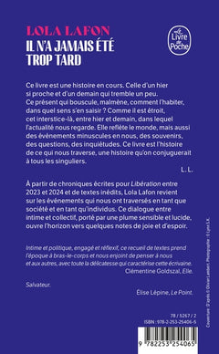 Il n'a jamais été trop tard