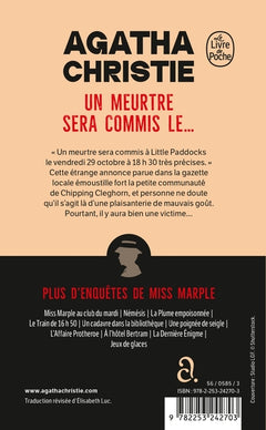 Un meurtre sera commis le...