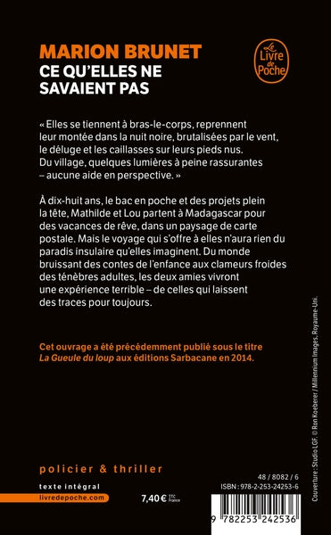 Ce qu'elles ne savaient pas