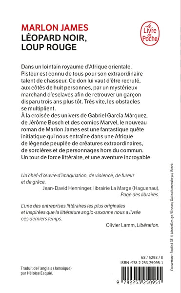 Léopard noir, loup rouge