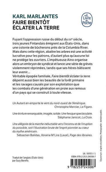 Faire bientôt éclater la terre